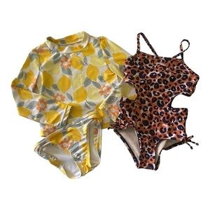 GIRLS TWO SWIMSUITS-CAT AND JACK & JUST ONE YOU-SIZE 5T